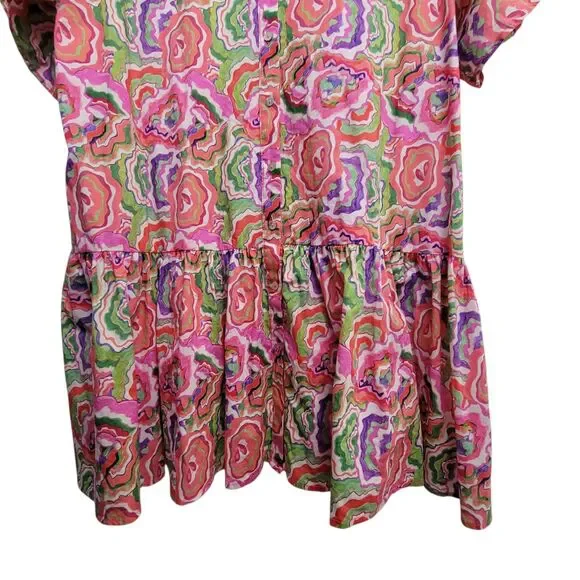 La Boheme Girls Moxie Mini Dress Agate Candy Apple Size M/L - Picture 4 of 11